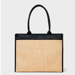 a‎ new day Black and Tan Tote Bag